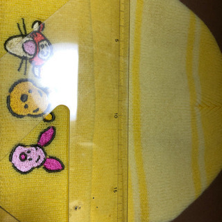 ディズニー　ニット帽　黄色の画像