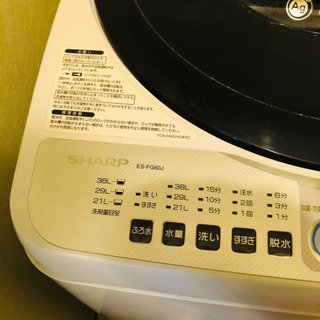 2/8.9.10 AM引取限定 【SHARP 全自動洗濯機】2009年製の画像