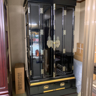 新品未使用　店舗展示品　仏壇　西本願寺　蒔絵　細密彫刻　