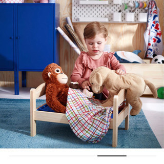 IKEA DUKTIG ドゥクティグ 人形用ベッド パイン材の画像