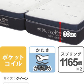 12万引き目玉商品！超超お得なニトリクイーンマットレス  フレー...