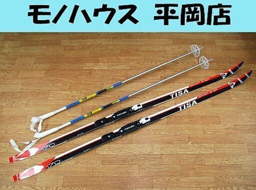 FISCHER TISA SPORT STEP 170cm クロスカントリー 3点セット NNN規格 クラシカル スキー ポール ビンディング付き ウロコ 歩くスキー クロカン フィッシャー  ☆ PayPay(ペイペイ)決済可能 ☆ 札幌市 清田区 平岡