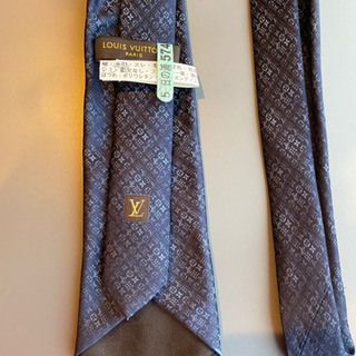 ルイヴィトン　LV 青ネクタイ