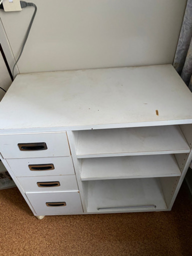 収納家具　ホワイト