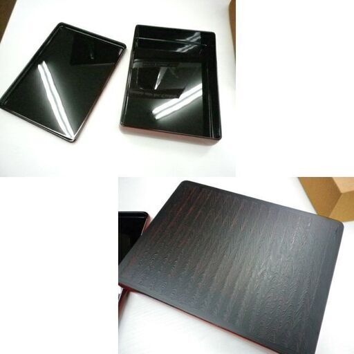 【未使用品】伝統工芸 高岡漆器 重箱 つつじ(朱) 螺鈿細工 武蔵川義則 お重 一段重 札幌 厚別店