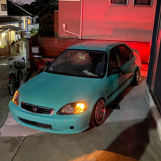 値下げします！ホンダ　シビックフェリオEK5 5MT 車検付き！改造点多数　希少4WD 程走行距離69000キロ！の画像