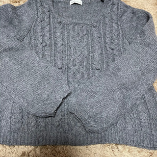 アース　ニット　グレー