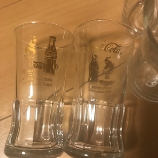 コカコーラグラス　２個　耐熱マグカップ　2個