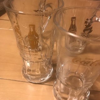 コカコーラグラス　２個　耐熱マグカップ　2個の画像