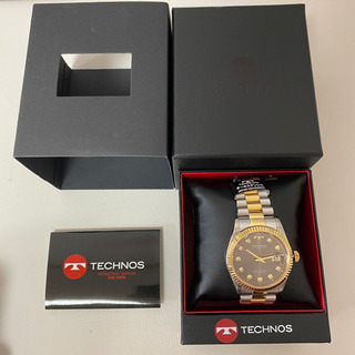 【未使用品】テクノス TECHNOS 腕時計 オールステンレス T9522TE メンズ腕時計 Japan movementの画像