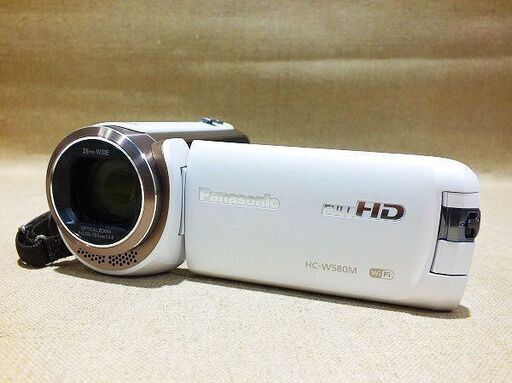【苫小牧バナナ】パナソニック/Panasonic デジタル ハイビジョン ビデオカメラ HC-W580M ホワイト 17年製 美品 動作OK♪