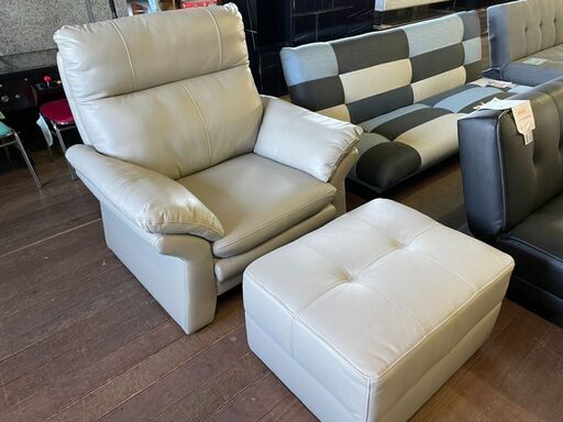 革製ソファー！足置き付きで19800円！通常9万円の商品です！