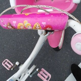 プリンセス キッズ 自転車 子供用 補助輪付の画像
