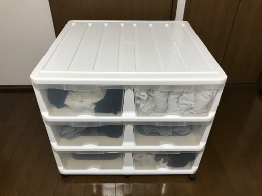【急募今週末まで】キャスター付衣装ケース2列3段