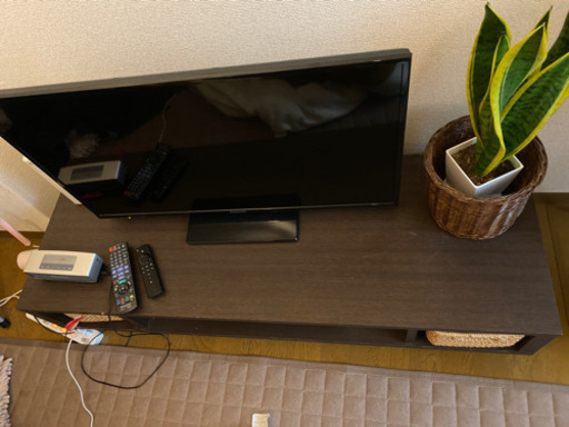 【引き渡し先決定しました】テレビボード　木製　ダークブラウン
