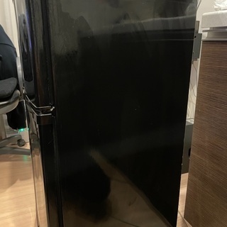 ハイアール　冷蔵庫　黒　ブラック　一人暮らしの画像