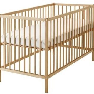 イケア ベビーベッド 120×60cm 専用マットレス付き IK...