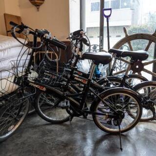 折りたたみ自転車　ノーパンクタイヤ　20インチ　6段変速 多数ありの画像