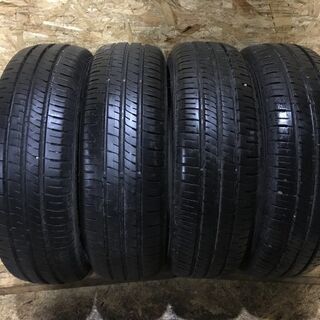 DUNLOP ENASAVE EC204 175/65R14 14インチ 夏タイヤ 4本 2017～18年製 バリ溝 デミオ ノート キューブ等　(MTH76) クレジットカード QR決済可能