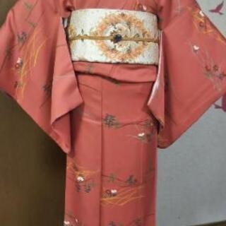 👘★ 図案化された柄が素敵 正絹 小紋 ★ 美品