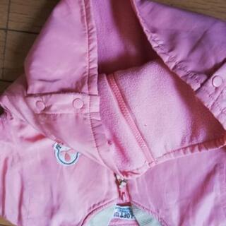 女児服　防寒服　ピンクの画像