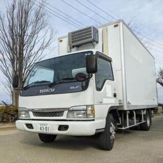 車検令和3年11月迄 ISUZU エルフ 最大積載量3350kg 冷蔵冷凍車 パワーゲート付 8ナンバー登録 トラック 埼玉発 の画像