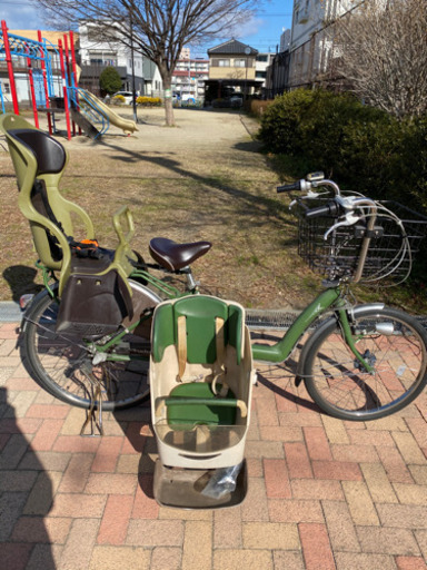 ブリヂストン電動アシスト自転車　二人乗せOK