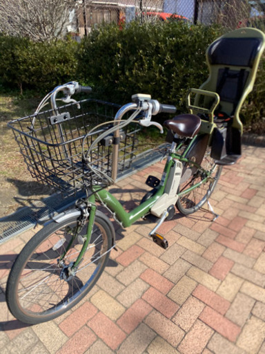 ブリヂストン電動アシスト自転車　二人乗せOK
