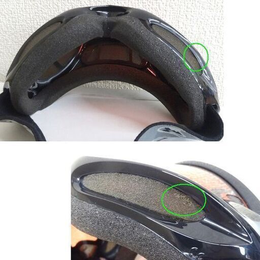 使用感少なめ★スワンズ スノーゴーグル DREAD-PDH スーパーブラック×ピンク 偏光くもり止めダブルレンズ メガネ対応 スキー 