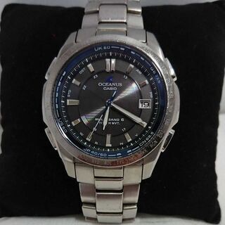 【CASIO】カシオ◆オシアナス･マンタ◆電波ソーラー･メンズ腕...