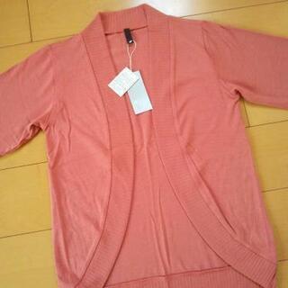 新品カーディガンＭピンクの画像