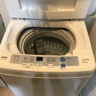 AQUA 4.5㎏ 洗濯機お売りします。の画像