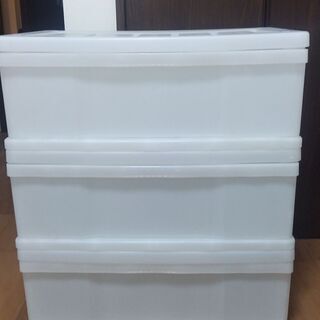 無印良品　衣装ケース3段の画像