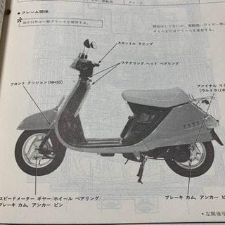 旧車、ホンダ、リード、サービスマニュアルの画像