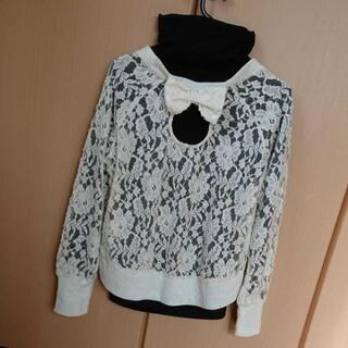 新品ハイネックロンＴ 二点セットＭ黒の画像