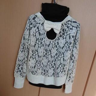 新品ハイネックロンＴ 二点セットＭ黒の画像