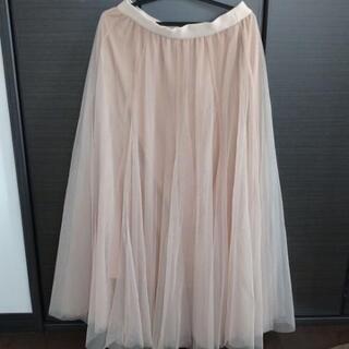honeysシフォンロングスカート