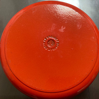 中古 Le Creuset ル・クルーゼ シグニチャーココット・ロンド オレンジ