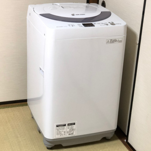 ◇シャープ 全自動洗濯機 5.5㎏ 2014年製 Ag+イオンコート 風乾燥 槽洗浄 穴なし槽 ES-GE55N