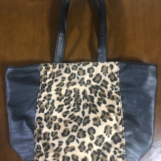 [美品] トートバッグ　黒豹