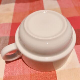 ティー・コーヒーカップ 白シンプル スタッキングカップ11個セット　※引き取りに来てくださる方の画像