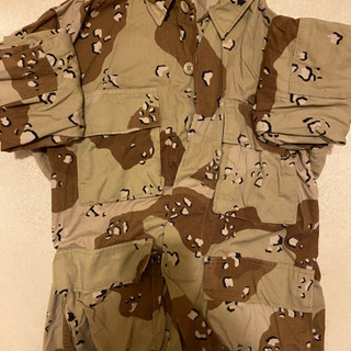 アメリカ軍  B.D.U.ジャケット 長袖 6Cデザート チョコ...