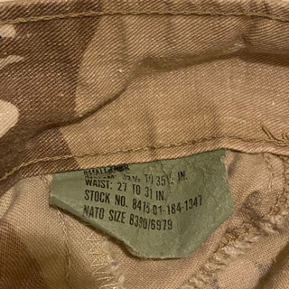 米軍 6Cデザート チョコチップカモ BDU カーゴパンツ　その2の画像