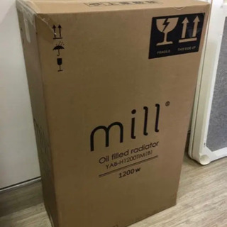 新品未開封！山善　mill オイルヒーター　YAB-H1200TIM(B)の画像