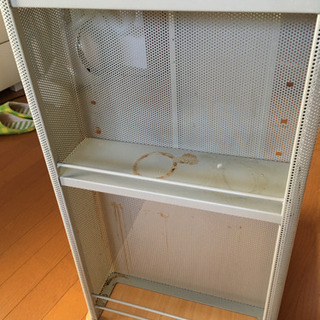 キッチン収納棚 (キャスター付ワゴン)の画像