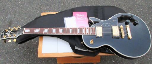 ☆トーカイ Tokai ALC70BB エレキギター ソフトケース付き◆人気のレスポールカスタム・タイプ