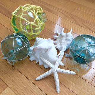 取引中【インテリア】シェル&浮き球6点