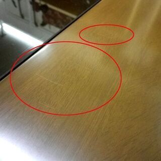 値下げ！！富士ファニチャー テーブル W135×D75×H38cm リビング オーク材 受注生産品 ローテーブル センター ガラス 家具 富士ファニチア 札幌 厚別店の画像