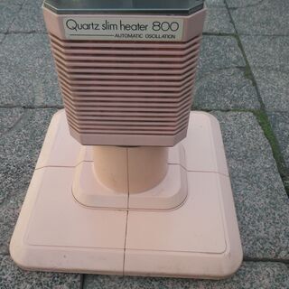 ■配達します。■ナショナル縦型電気ストーブ 80年代昭和レトロ パステルピンク 1983年製の画像