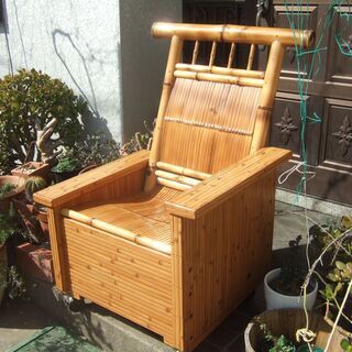 美品　梅里竹芸 伝統民芸品 高級椅子の画像